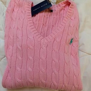 Pink Ralph Lauren knit sweater